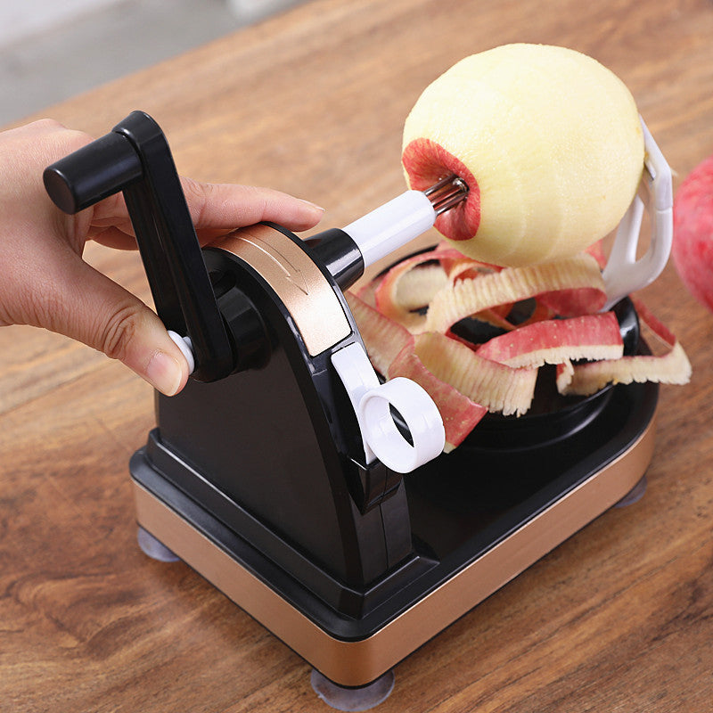 The Peel Pilot: Hand Crank Apple and Pear Peeler