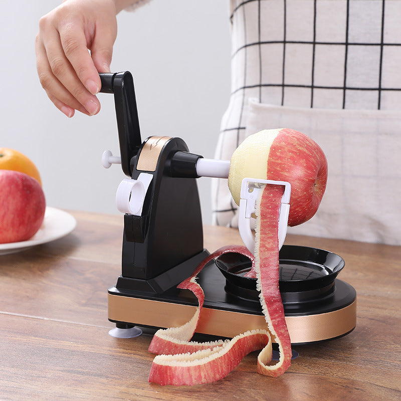 The Peel Pilot: Hand Crank Apple and Pear Peeler