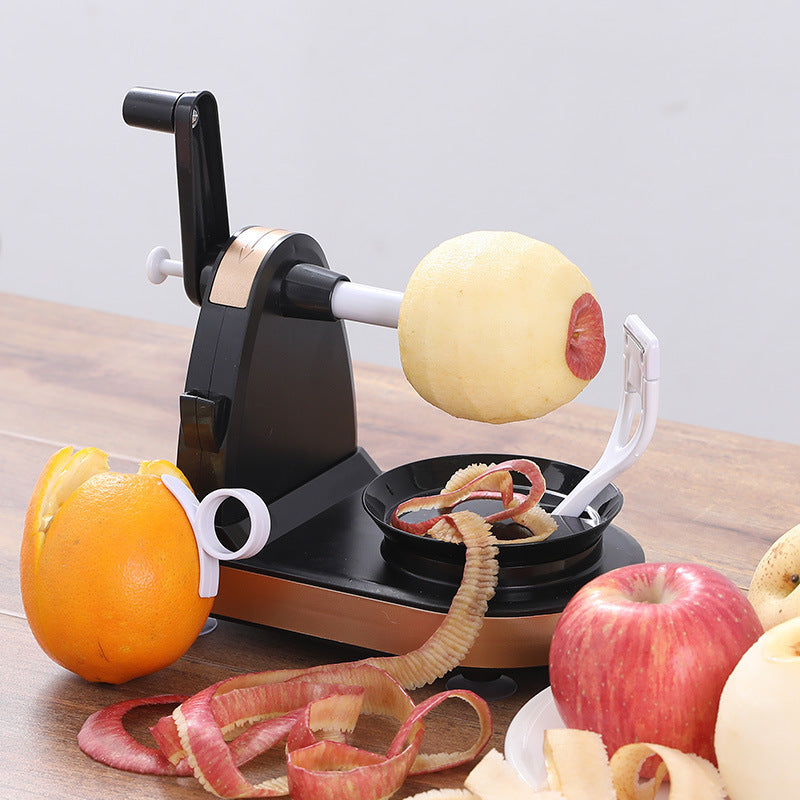 The Peel Pilot: Hand Crank Apple and Pear Peeler